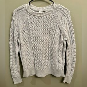 Gap Cable Knit Sweater Light Grey